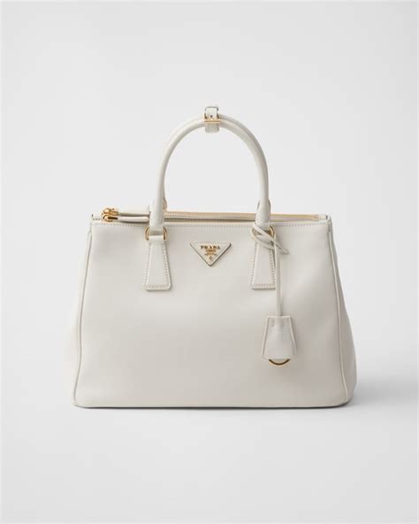 1ba274 prada|White Large Prada Galleria Leather Bag .